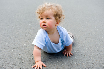 crawling baby