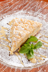 tasty pastry with caramel