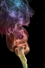 Fototapeta premium colored smoke as background