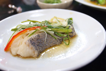 japan traditional food - fish with soy sauce