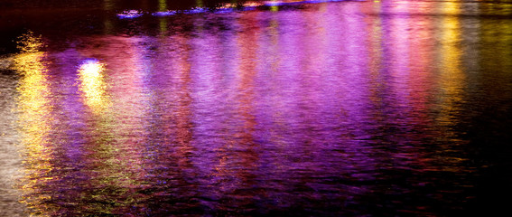 Night water reflection