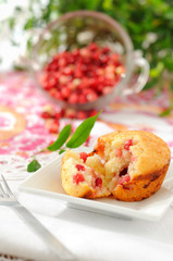 Homemade cranberry muffin