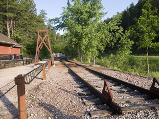 Railway Line in Keystone in Dakota USA