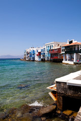 Fototapeta na wymiar Little Venice, Mykonos, Greece