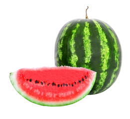 watermelon isolated on white