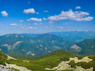carpatian mountain panorama