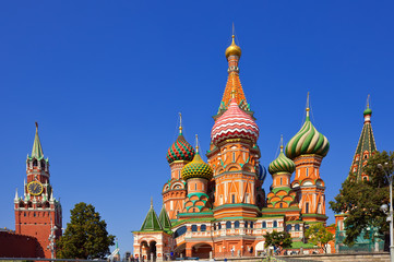 Fototapeta na wymiar Intercession Cathedral at Red Square