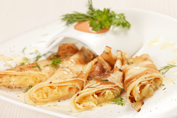 pancakes with cheese