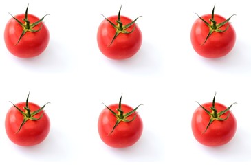 Six red tomato