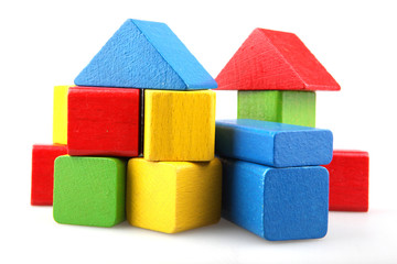 Wooden building blocks