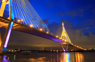 Obraz premium Industrial ring bridge of Thailand