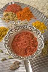 Red Indian spices, Tandoori Masala.