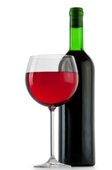 Wine concept with gradient background
