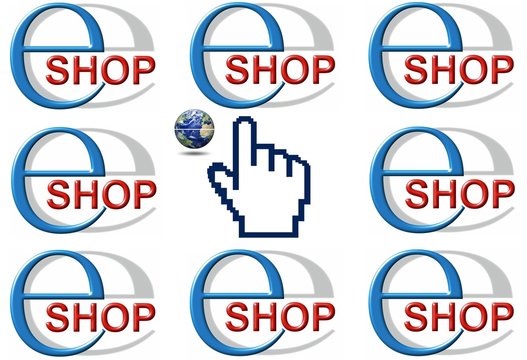 e-shop and hand cursor
