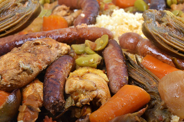 Garniture sur le couscous