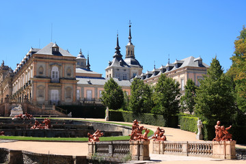 Obraz premium Royal Palace and gardens of La Granja de San Ildefonso (Spain)