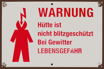 blitz warnung