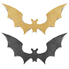Halloween bat recycled papercraft