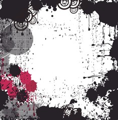  black grungy banner,dirty splattered frame