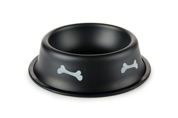 Pet bowl isolated on the white background