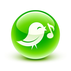 icône oiseau information / bird icon