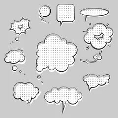 Behangcirkel speak clouds © kraska