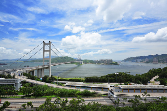 Fototapeta Tsing Ma Bridge