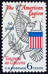 Postage stamp USA 1969 Eagle from Great seal