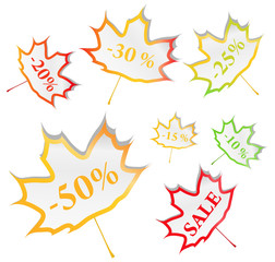 Vector Maple Stickers