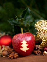 Fototapeta na wymiar Weihnachtszeit - Apfel