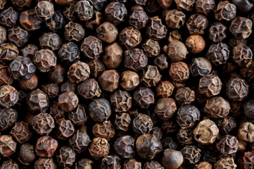 background of peppercorns