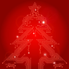 Christmas Tree from circuit board