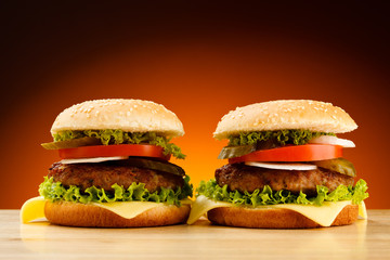 Big hamburger