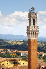 Fototapeta premium Panorama of Siena, Italy