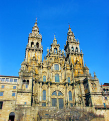 Fototapeta na wymiar santiago de compostela cathedral , galicia, spain