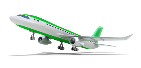 Airplane over white. My own design.