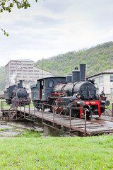 Naklejka premium steam locomotives, Resavica, Serbia