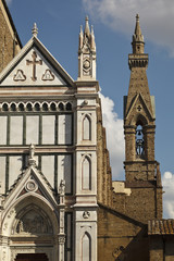 Fototapeta na wymiar Particolare della chiesa di S. Croce, Firenze