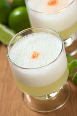 Peruvian cocktail called Pisco Sour