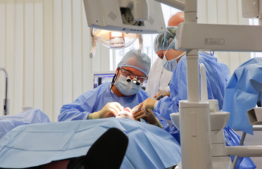 dentist team at work