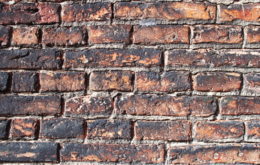 Naklejka premium Very old brick wall texture