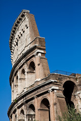 Fototapeta premium Colosseum with blue sky
