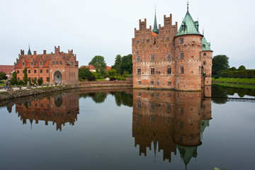 Obraz premium Egeskov castle Funen Denmark