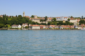 Fototapeta na wymiar Meersburg, z widokiem na Jezioro Bodeńskie, Niemcy