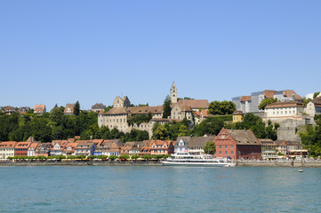 Fototapeta na wymiar Meersburg, z widokiem na Jezioro Bodeńskie, Niemcy