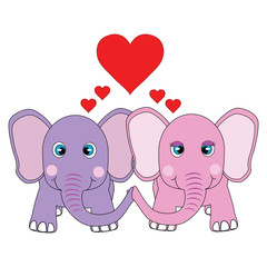 Elephant couple