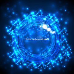 Circles vector light background