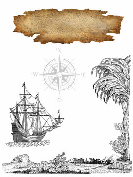 recommend clip art: Pirate map