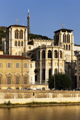 Fototapeta premium The apse of the Saint Jean cathedral in Lyon city