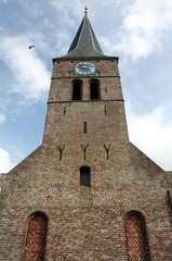 Fototapeta na wymiar Small church in the North-Netherlands